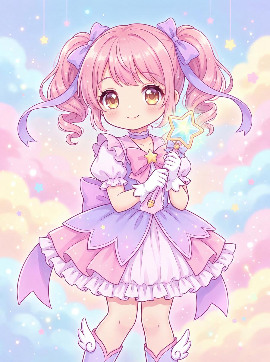 每日大赛动漫-星辰幻想曲原创魔法少女动漫短片