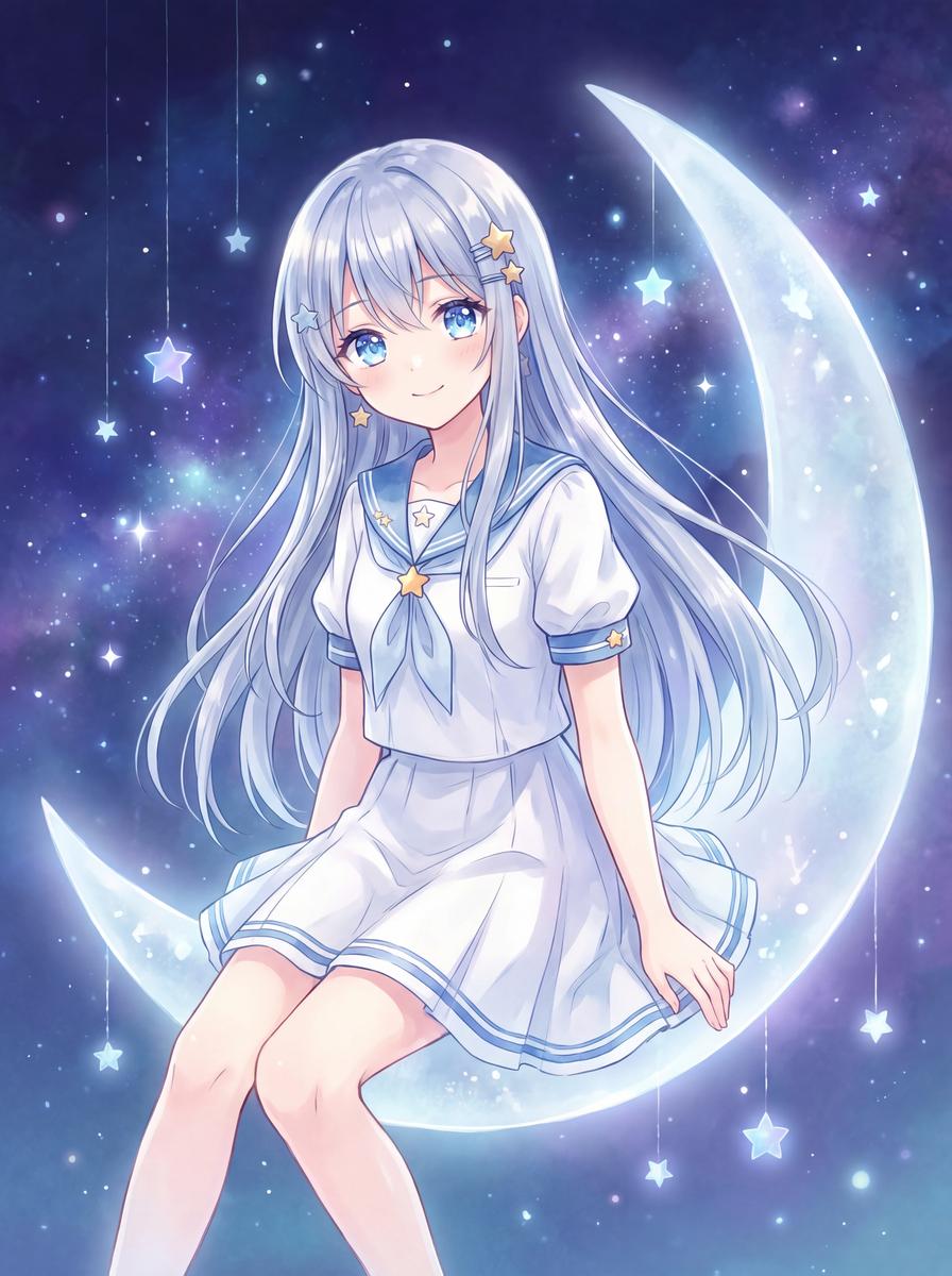 每日大赛动漫-月光下的约定治愈系动漫短片