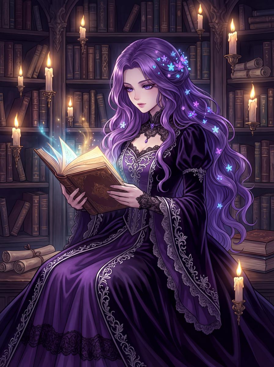 每日大赛动漫-紫夜幻书录奇幻冒险动漫